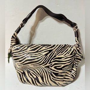 Kate Spade Zebra Animal Print Hobo Purse Bag